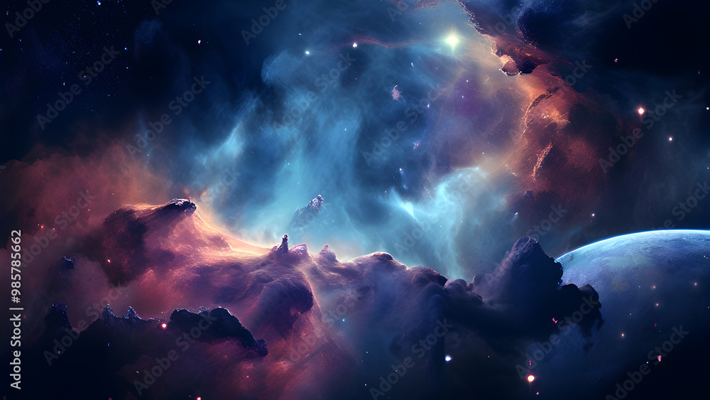 Fototapeta premium lights in space