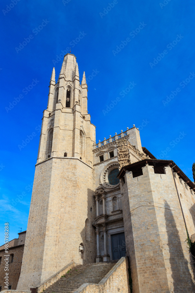 The Collegiate Church of St. Felix or Basilica of Sant Feliu in Girona, Spain The Collegiate Church of St. Felix or Basilica of Sant Feliu in Girona, Spain