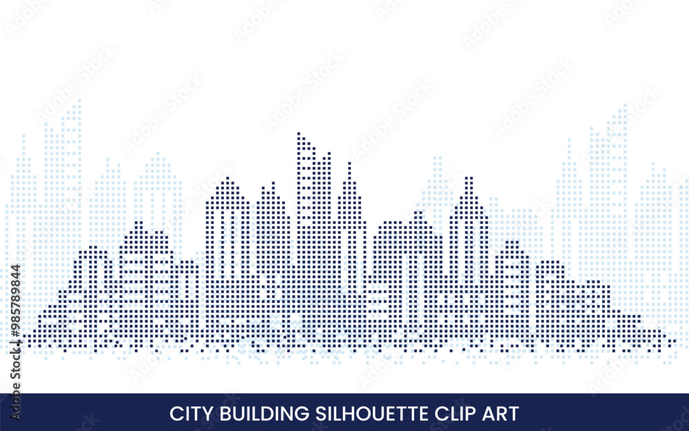 City Building Silhouette Clip Art City Building Silhouette Clip Art