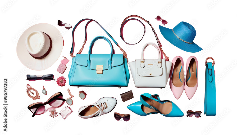 image olated background purse shopping shoes hand ems bags fashion woman hat accessories colorful pink woman shopping accessory accessory purse item fashion item fashionable sale isolated clothing
