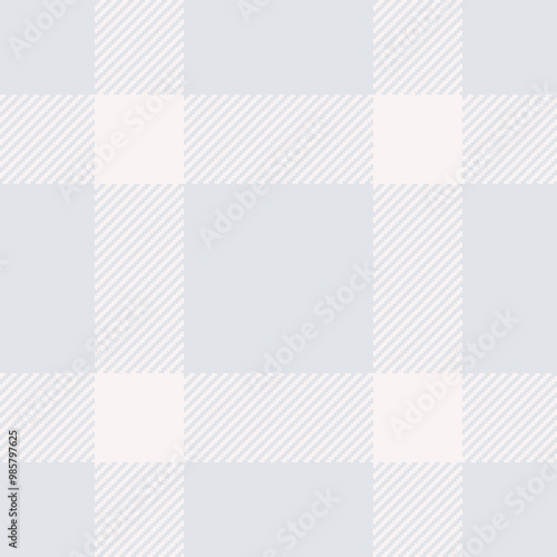Creation vector tartan fabric, uk seamless textile background. Stylish check pattern texture plaid in sterling silver and sea shell colors.