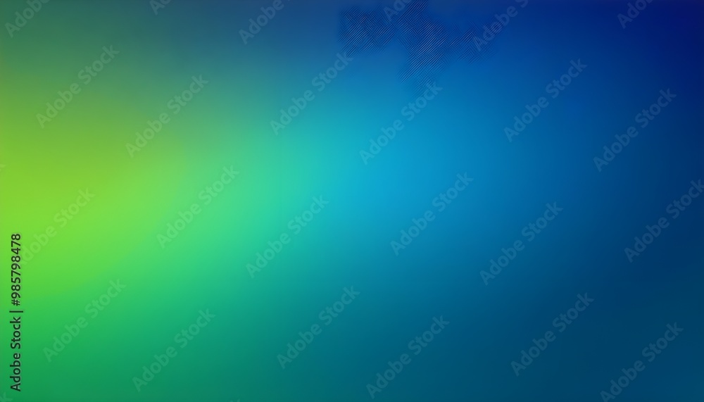 Obraz premium Vibrant grunge grainy background green and blue noise texture color gradient