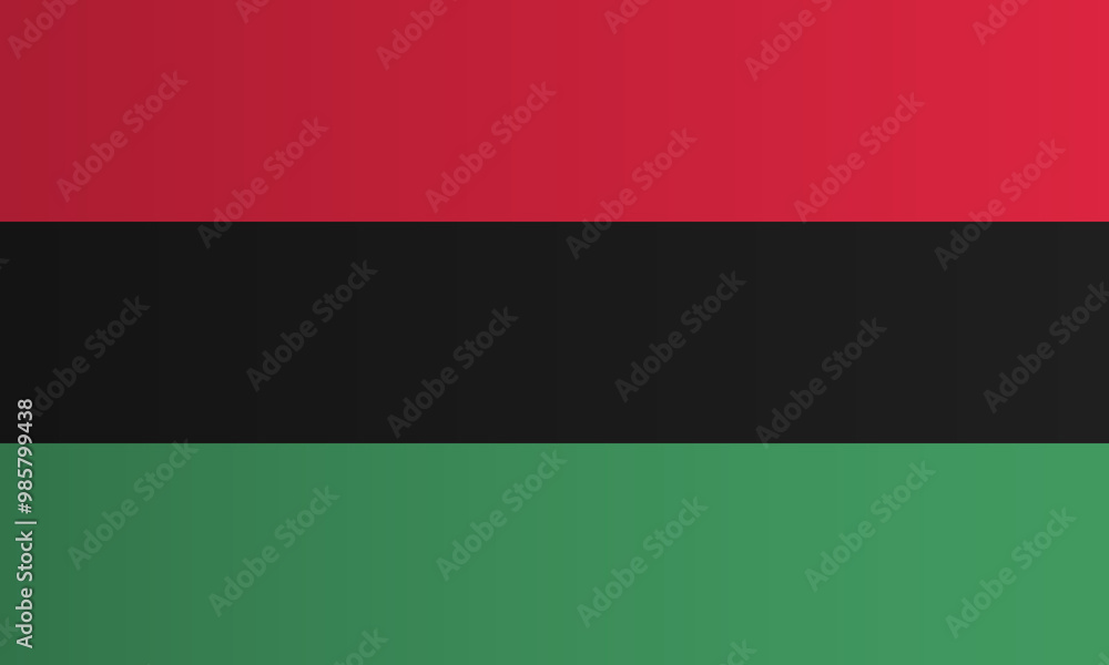 Naklejka premium Juneteenth freedom flag. Pan-african flag or African America flag. Vector