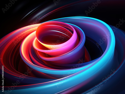 Generous Gradient abstract 3d wave wallpaper