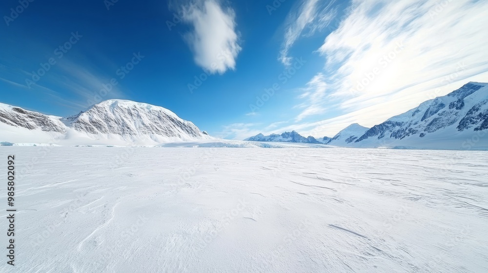 Antarctic polar ice, vast frozen wilderness, deep cold. Antarctic polar ice, vast frozen wilderness, deep cold.