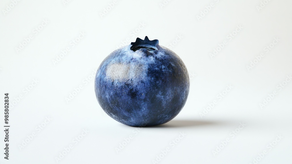Single Blueberry on White Background Single Blueberry on White Background