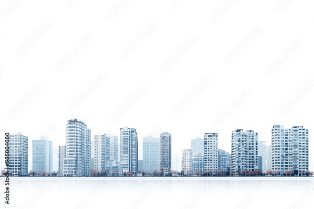 Abstract blue cityscape with towering skyscrapers and bustling downtown, a vibrant urban landscape at night Abstract blue cityscape with towering skyscrapers and bustling downtown, a vibrant urban landscape at night
