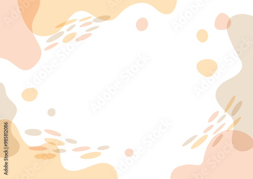 ふにゃふにゃとした流体シェイプの抽象背景