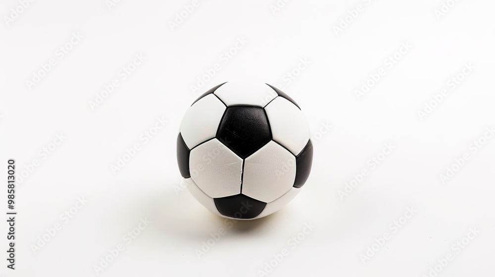 A single sports item is placed on a clean and pure white background. The sports item has a distinct design with its unique shape and color. It might be a ball, a racket, or some other equipment. There A single sports item is placed on a clean and pure white background. The sports item has a distinct design with its unique shape and color. It might be a ball, a racket, or some other equipment. There