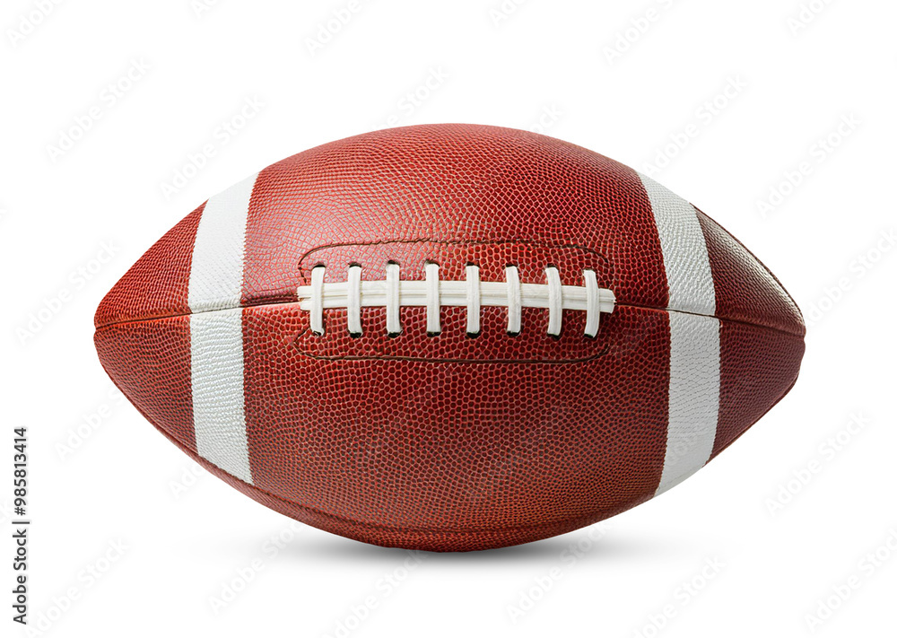 Leather American Football on White Background Leather American Football on White Background