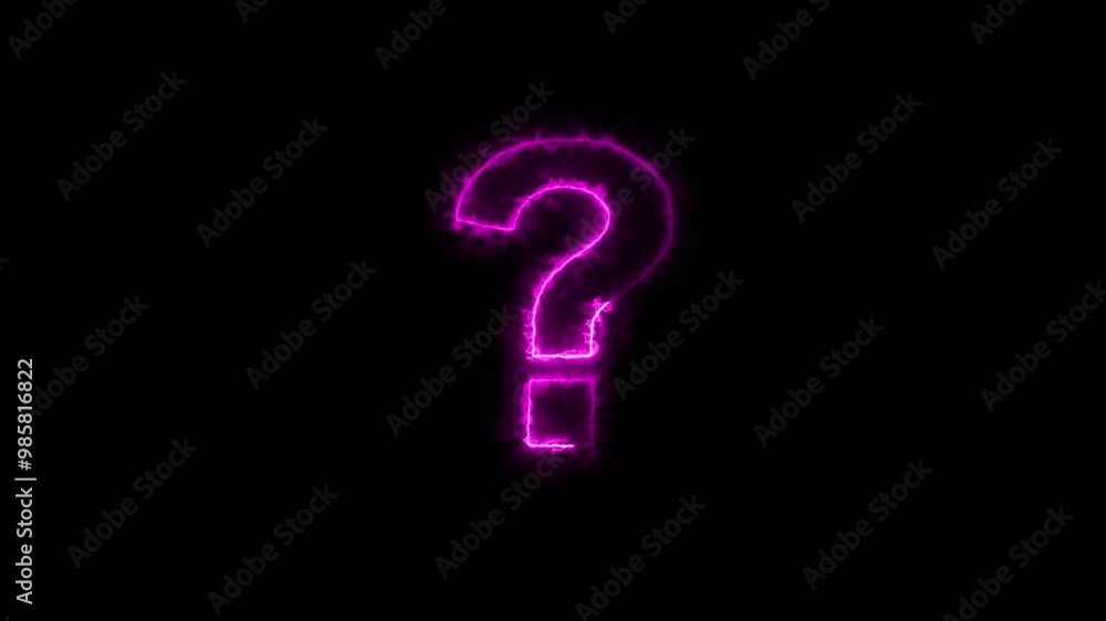 Question mark sign animation. Neon colored digital 3D big question rotating. Cyberspace questions asking doubts confusing problems. Question mark sign animation. Neon colored digital 3D big question rotating. Cyberspace questions asking doubts confusing problems.