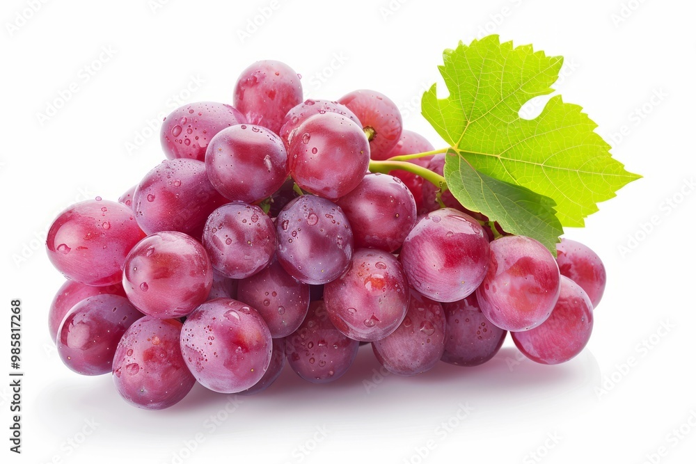 Fototapeta premium A fresh grape isolated on white