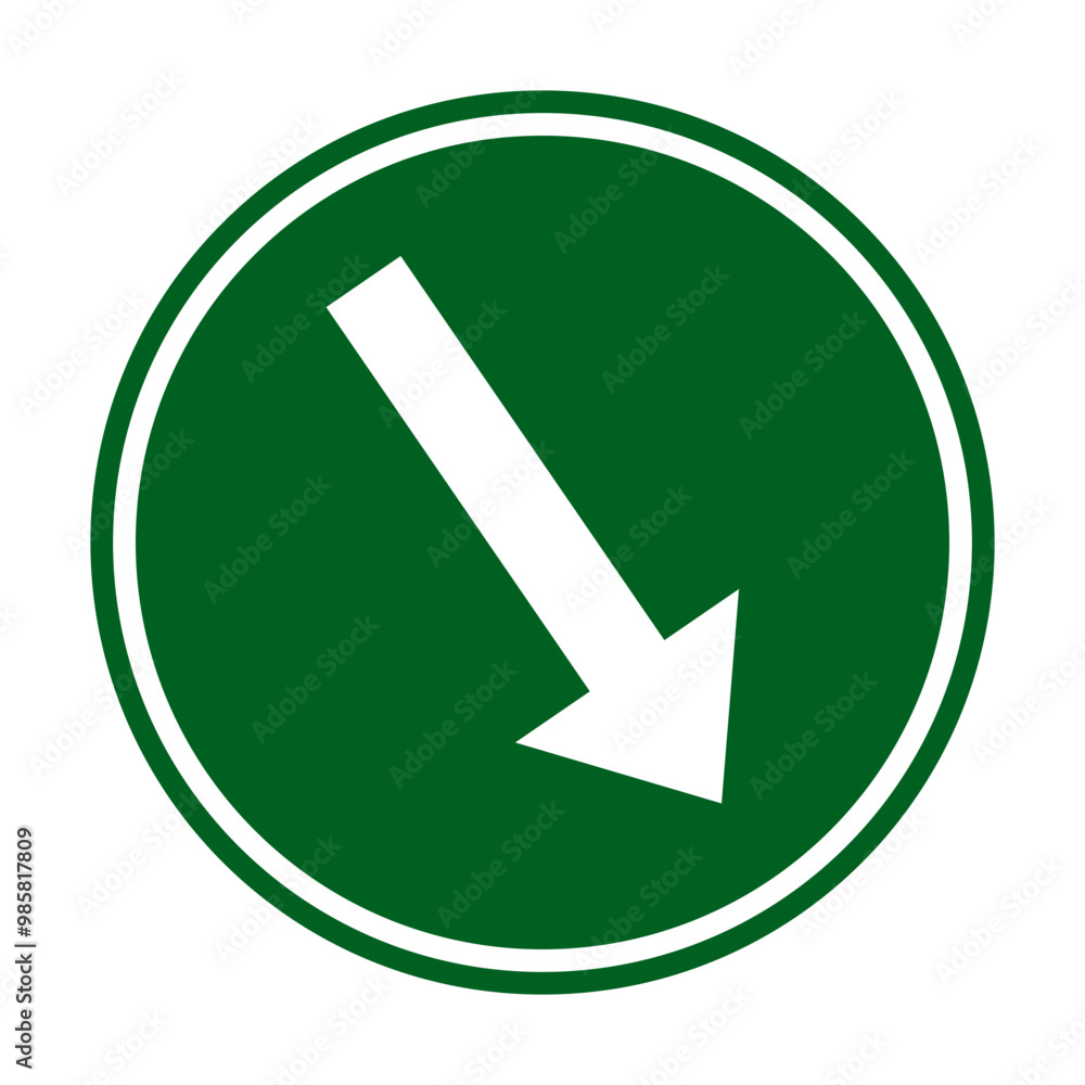 Green Icon for Roads and Directions | Right Corner Arrow Direction Sign | Turning Traffic Sign Isolated SVG Green Icon for Roads and Directions | Right Corner Arrow Direction Sign | Turning Traffic Sign Isolated SVG