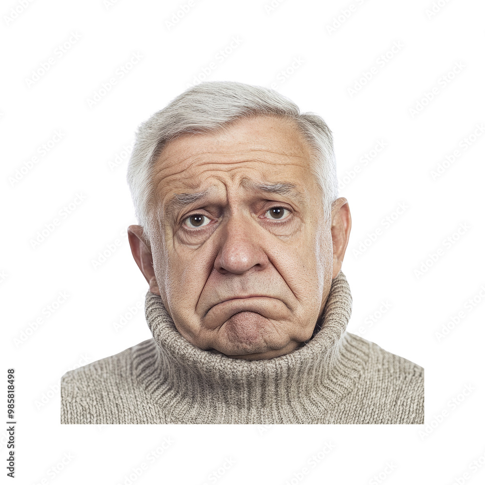 Portrait of a Sad Senior Man Portrait of a Sad Senior Man