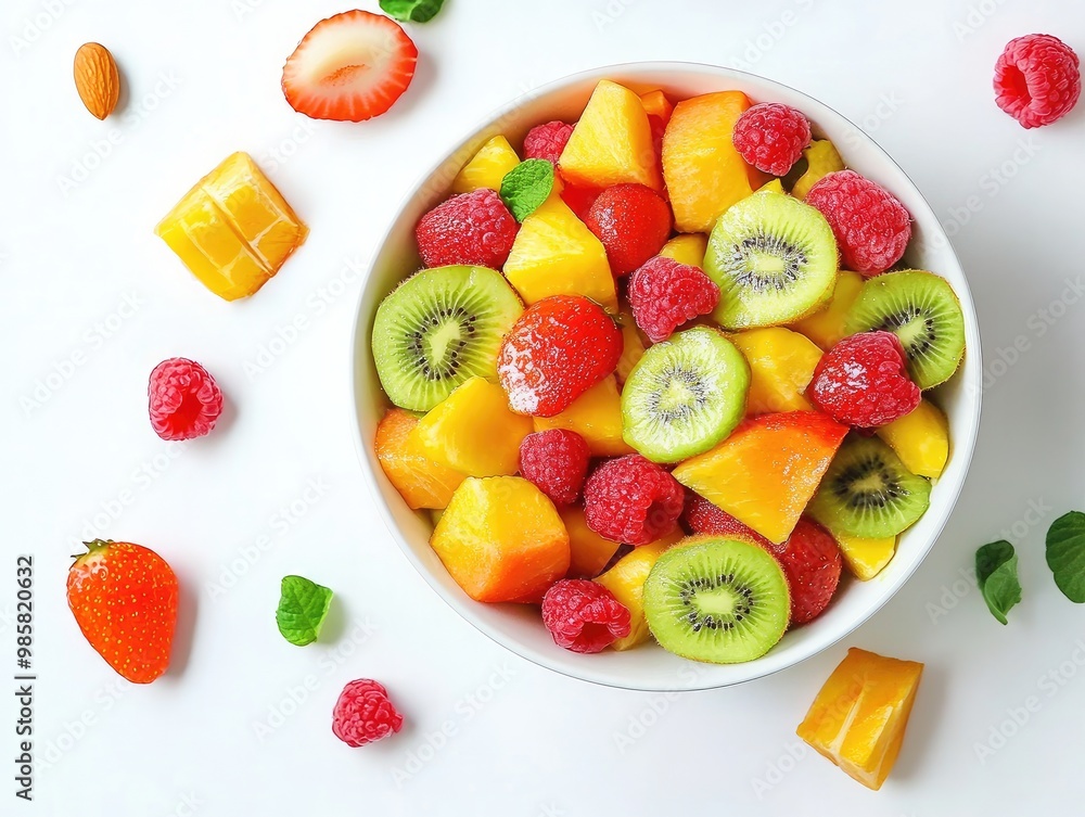 fruit salad in a bowl fruit salad in a bowl