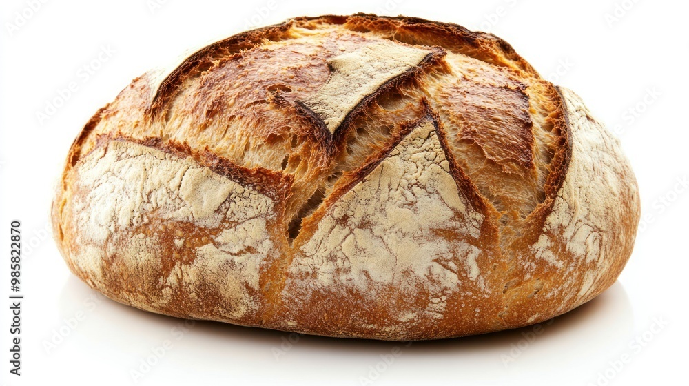 A Whole Loaf of Crusty Sourdough Bread A Whole Loaf of Crusty Sourdough Bread