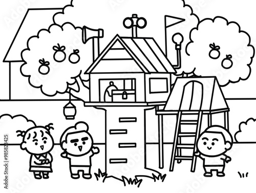 Children playing at Treehouse.