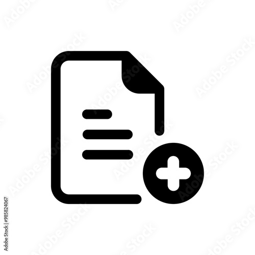 add file or document icon. vector illustration