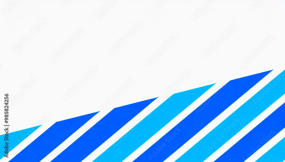 Obraz premium An illustration of blue striped patterns on a white background.