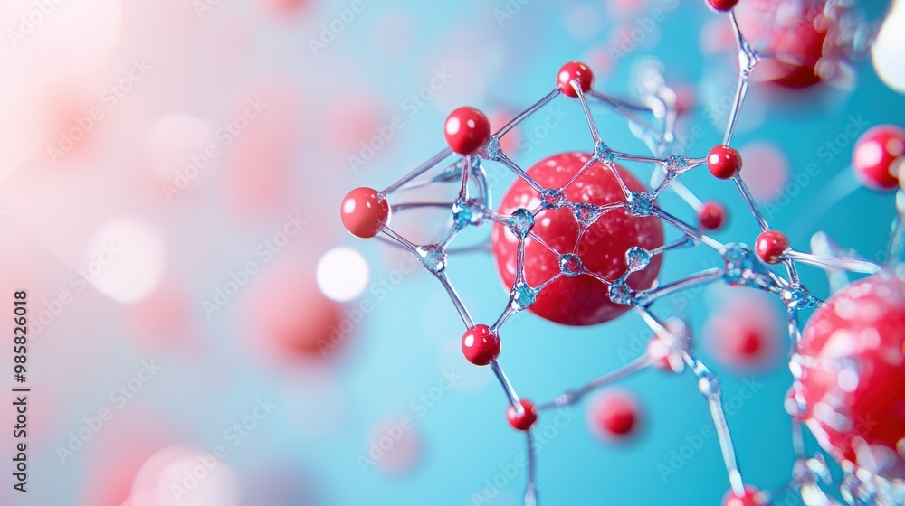 A close up image of a nanomaterial, showcasing its intricate structure and potential applications in particle physics research.