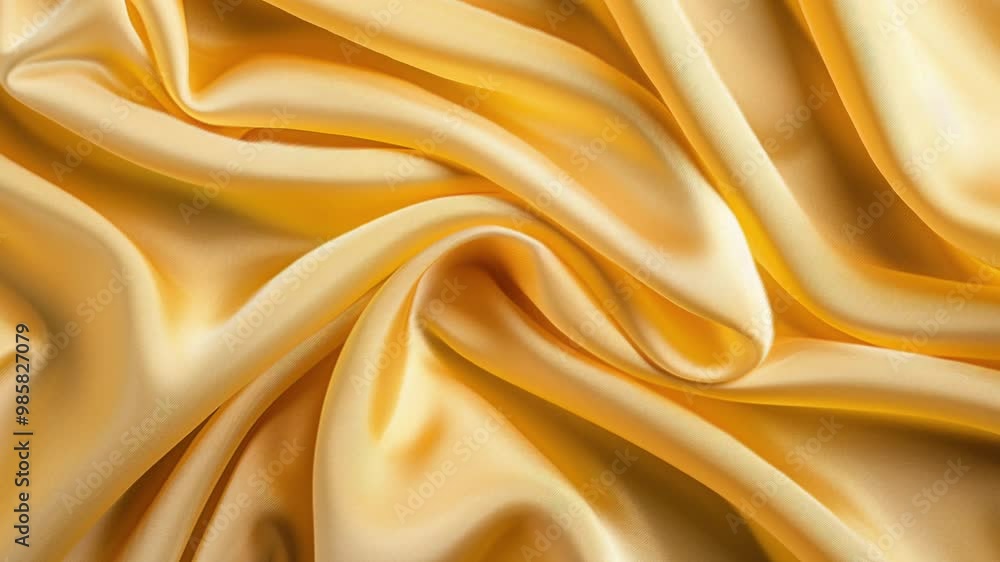 Silk yellow fabric texture abstract, silky waves. Smooth textile background Silk yellow fabric texture abstract, silky waves. Smooth textile background