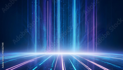 futuristic race speed glowing lines background