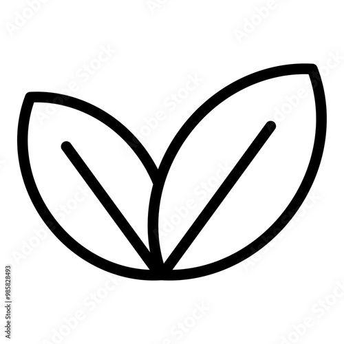 Nature icon. Vector line icon