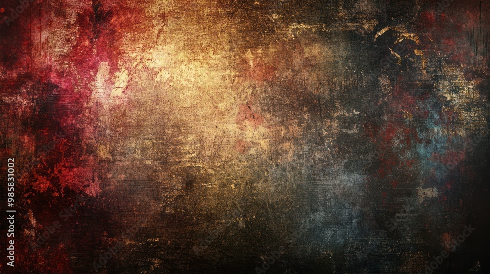 Obraz premium Abstract grunge textured background with distressed patterns and dark tones for dramatic effect