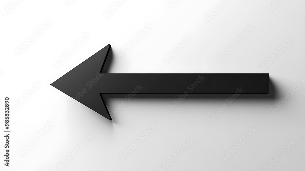 Minimalist Black and White Arrow Icon on Clean White Background - Modern Vector Illustration with Sharp Point for Design Elements and Symbols Minimalist Black and White Arrow Icon on Clean White Background - Modern Vector Illustration with Sharp Point for Design Elements and Symbols