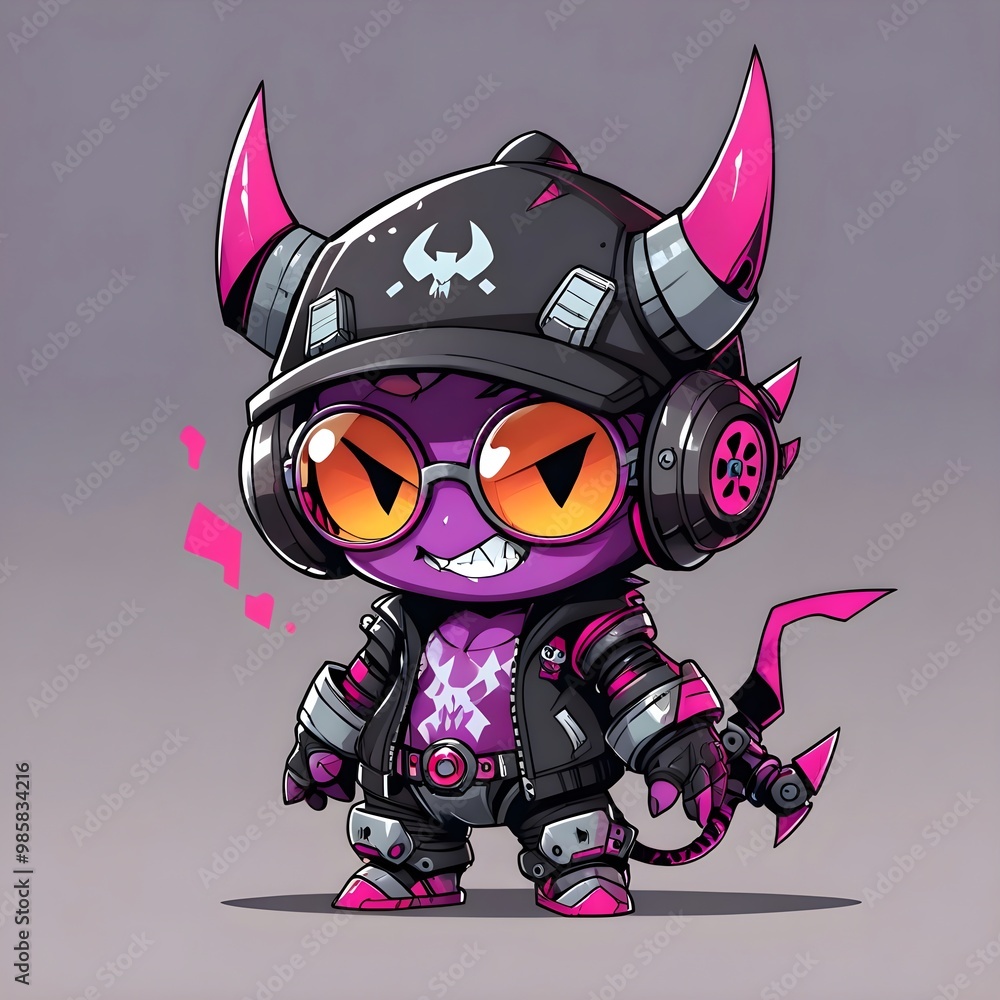 Cool Demon Character Illustration Cool Demon Character Illustration