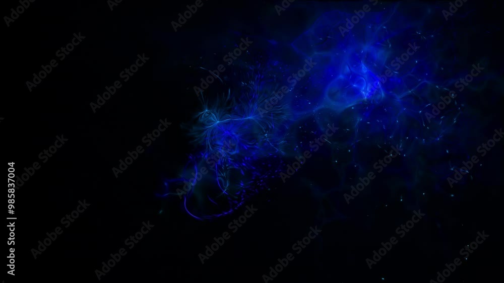 Rapid Blue Plasma stream and particles Loop Background Alpha Channel 02 Rapid Blue Plasma stream and particles Loop Background Alpha Channel 02