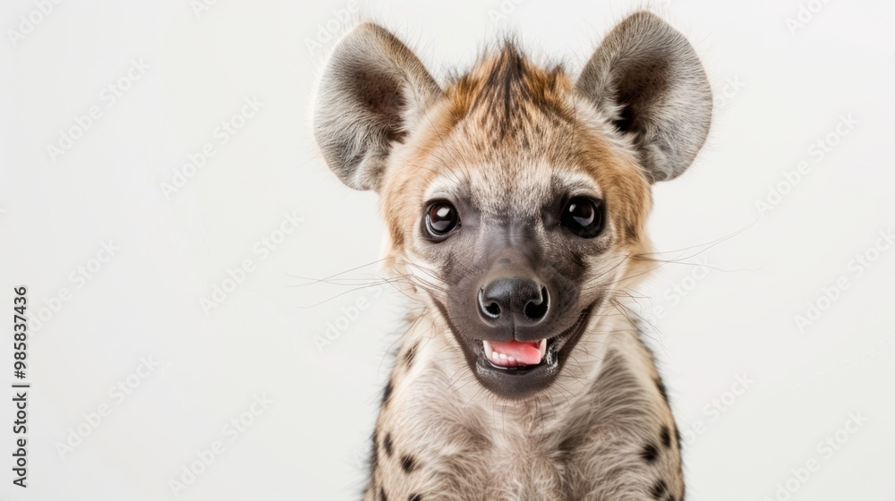 Obraz premium A Smiling Hyena Portrait