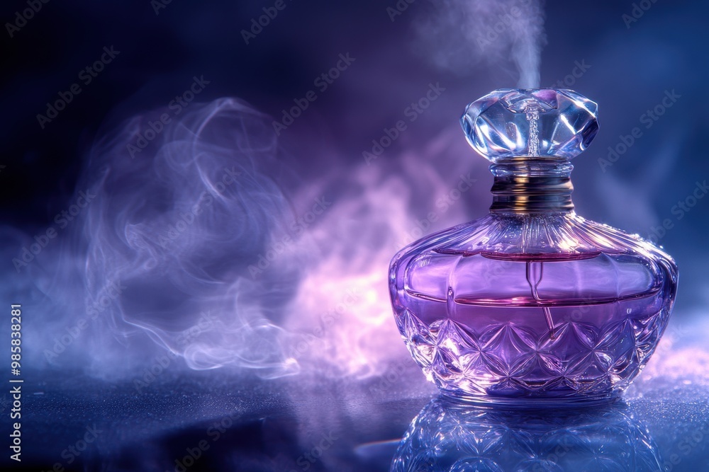 graceful perfume dropper exuding enchanting scents, captivating banner for a hint of allure and mystique in perfume design graceful perfume dropper exuding enchanting scents, captivating banner for a hint of allure and mystique in perfume design