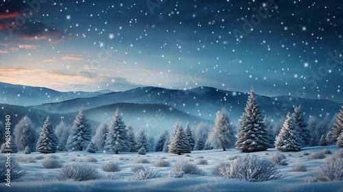 Wallpaper Mural Christmas Greeting Card with Snowman in Snow and Blurred Bokeh Background - Merry Christmas and Happy New Year Torontodigital.ca