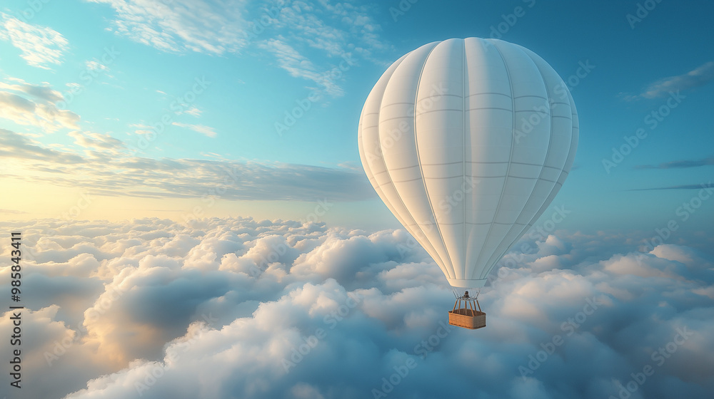 Obraz premium A flying Parachute balloon .