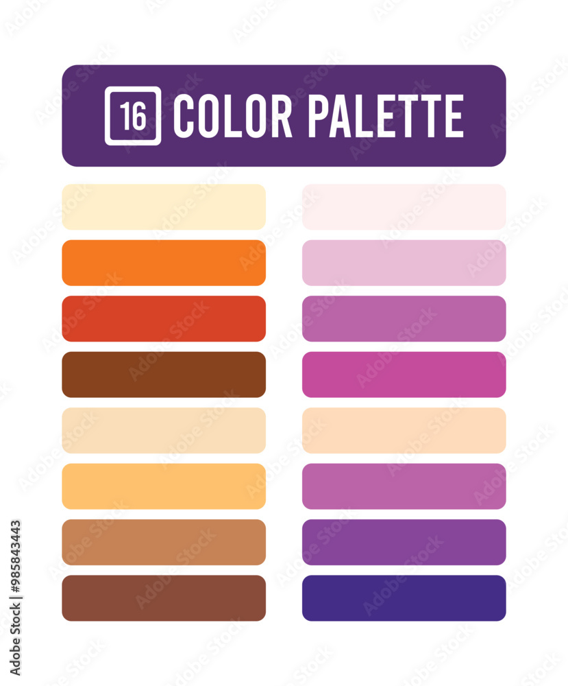 Obraz premium modern color palette