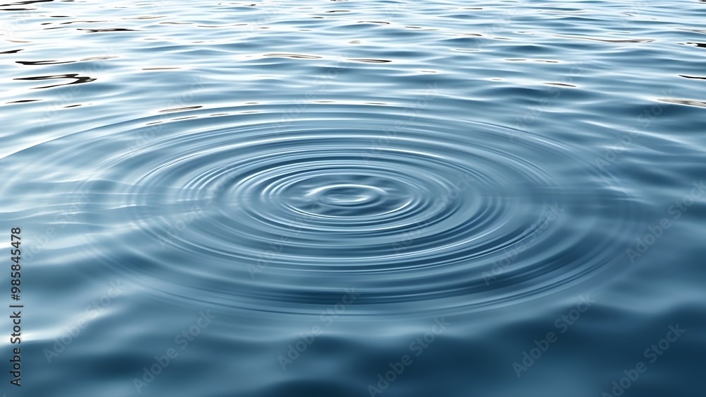 A serene moment captured in the gentle movement of water A serene moment captured in the gentle movement of water