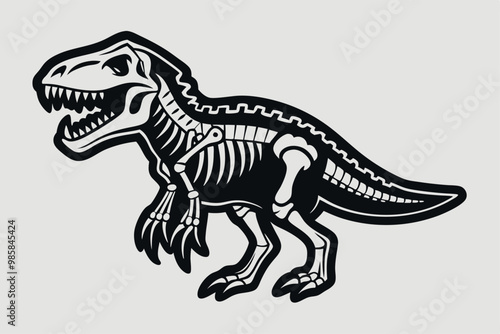 Dinosaurs vector. Comic style vector illustration.
