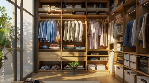 Walk-in Closet With Natural Light