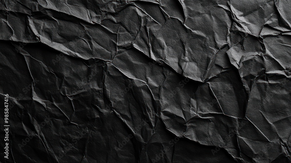 High-resolution black paper texture background with subtle crinkles and grain details creating a natural, organic look perfect for design backdrops and text overlays High-resolution black paper texture background with subtle crinkles and grain details creating a natural, organic look perfect for design backdrops and text overlays