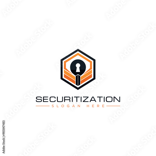 Modern Digital Security Logo Design photo