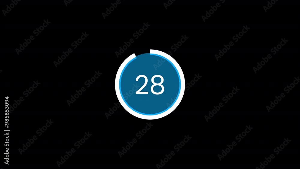 countdown timer animation from 30 to 0 seconds, 30 second countdown Animation background, 30 seconds countdown.
countdown timer animation from 30 to 0 seconds, 30 second countdown Animation background, 30 seconds countdown.