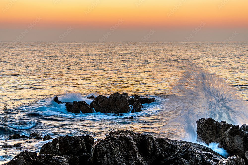 Obraz premium Die Felsen am Morgen