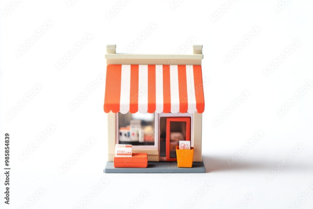 Small business on solid white background, single object Small business on solid white background, single object