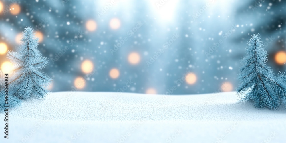 A stunning wide format background with a winter theme, featuring a blurry image of a winter woodland with small snowdrifts and light precipitation. A stunning wide format background with a winter theme, featuring a blurry image of a winter woodland with small snowdrifts and light precipitation.