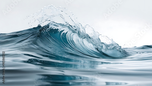 Wallpaper Mural water splash wave isolated with white background. Torontodigital.ca