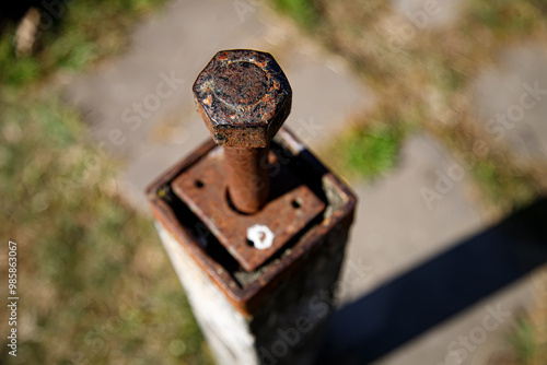 old lock on the door