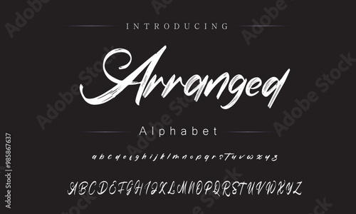 Dynamic Brush Script Font in Creative Art Projects