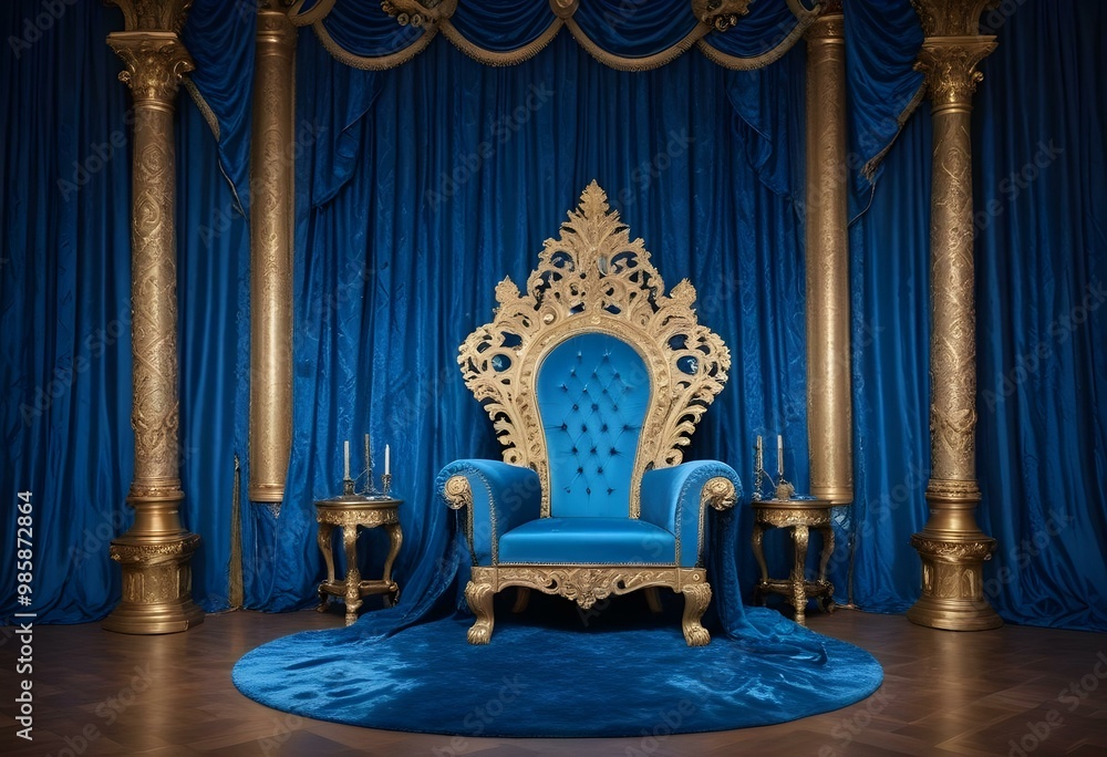 royal sofa background with golden pillars royal sofa background with golden pillars