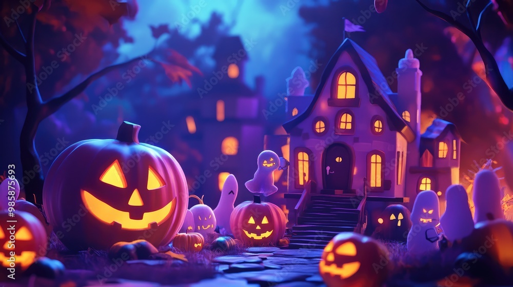 halloween background with pumpkins halloween background with pumpkins